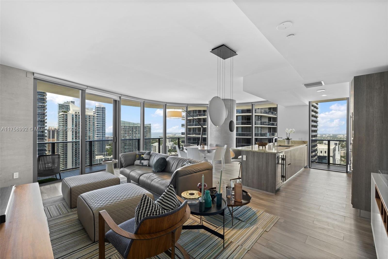 Corner Residence at SLS Lux, Brickell – Turnkey & Fully Furnished
Stunning 3B/4B + Den corner unit with private elevator and floor-to-ceiling windows leading to a wrap-around balcony with breathtaking city & partial bay views. Offered turnkey, including all furniture & accessories. Features custom designer finishes, electronic shades in all rooms, and 1 reserved parking space.
Equipped with all developer upgrades at purchase. Natural light floods the space, offering sunrise-to-sunset views of Biscayne Bay and the Brickell skyline.
Enjoy world-class amenities: two resort pools, fitness center & spa, concierge, billiard & wine rooms, tennis & basketball courts.
Tenant occupied until June 14, 2025. Showings Fridays 11AM–3PM