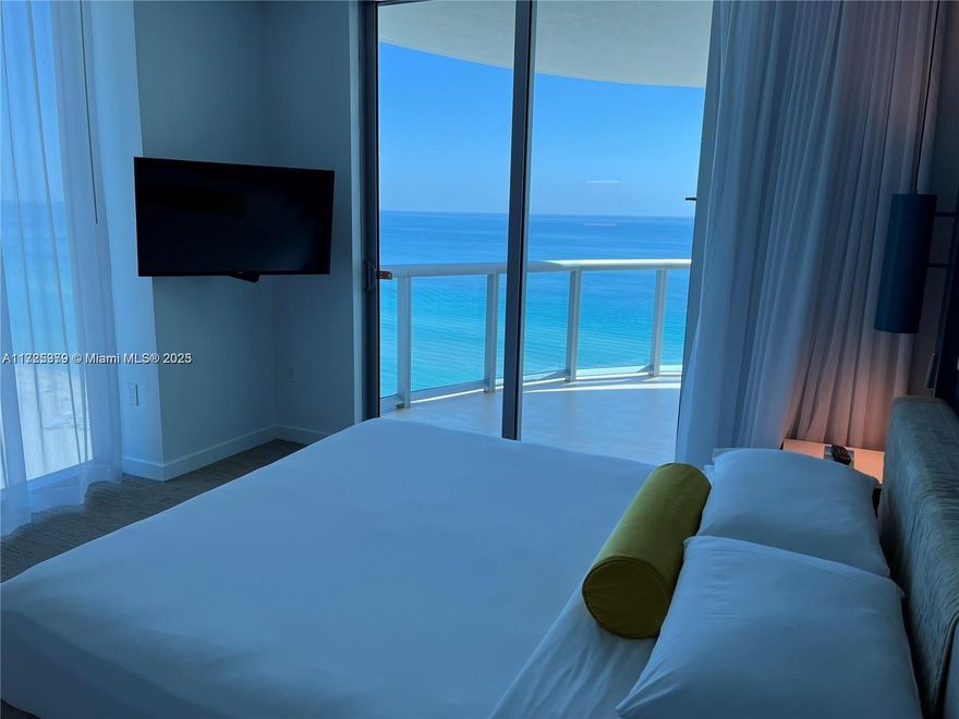 SPECTACULAR OCEAN FRONT, fully furnished Condo-Hotel unit in exclusive SOLE Building. Unit has a main entrance leading to a private foyer with two entrances. Maybe rented as one suite or separate. Use as your getaway home or rent it under the rental program and get additional income. Zero landlord's responsibilities, currently in the Hotel program , owner can use it up to 180 days/year. Centrally located between Miami and FLL airports. Great amenities including fitness center and spa, 24 hrs valet parking, conference room, beach/pool service, friendly & professional staff, room service, access to famous Baleen Kitchen Restaurant & Bar. Walking distance to great dining & shopping area. Near Sobe, Aventura Mall, Gulfstream Park & Casino, and more.