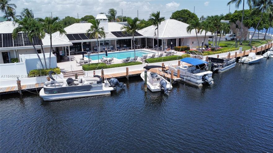 Beautifully renovated 2-bedroom, 2-bath apartment, featuring newly installed tile flooring throughout entire unit! The kitchen boasts wooden cabinetry and stainless steel appliances. Located in a boater’s paradise, this waterfront community offers optional boat dock rentals. Enjoy a modern open concept living and dining area, freshly painted and cleaned. Both bedrooms are spacious with plenty of storage throughout. Resort-style amenities include a heated pool, outdoor kitchen, library, BBQ area, sauna, gym, and pet-friendly spaces. Ample guest parking available. Just a 8-minute drive to the beach. Washer and dryer included inside the unit. Set in a quiet, family-friendly neighborhood. This community is highly sought-after by snowbirds looking for a warm and welcoming seasonal retreat.