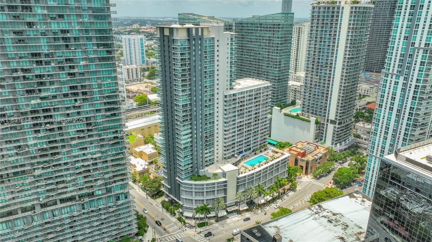 Welcome to Vue at Brickell. Beautiful apartment is the largest size of all the 1 bedroom models in the residence. It considered a 1 bedroom and 1.5 bathrooms, advantageously converted into 2 bedrooms and 1.5 bathrooms, perfect for investors if you are looking for better profitability, get a 2 beds apartment below the market price of those units. Do not miss the view to delighted sunrise and breathtaking sky views from your private balcony at a great height reaching to see the sea in the background from the 23rd floor. Its amenities, a complete gym; a large pool to relax during the weekend; a working space; valet; and 24h security. Walking distance to Brickell City Center, Mary Brickell Village, restaurants, shops, and entertaining. Minutes to the airport. Do not miss this opportunity.