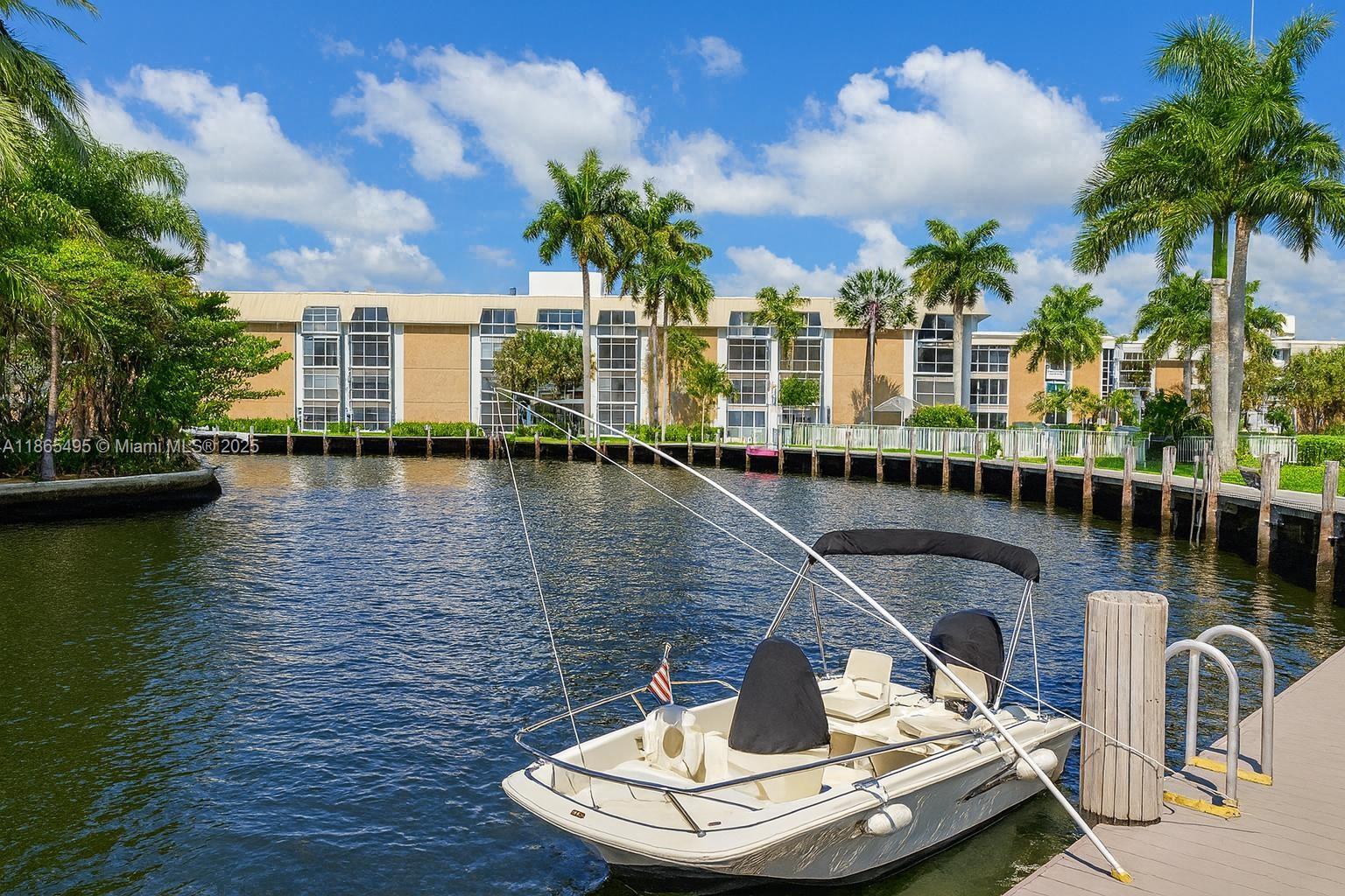 Discover comfort, convenience, and waterfront living in this spacious 2BR/2BA condo at River Shores. Just minutes from Wilton Manors, downtown Fort Lauderdale, and the beach, this partially furnished unit offers flexible living. Enjoy resort-style amenities including a heated pool, tennis/pickleball court, BBQ area, clubhouse, sauna, and free dock access with ocean access via canal. Serene river views, lush landscaping, and a peaceful setting complete the picture. Vacant and ready to rent—pending background check and board approval. No pets or smoking allowed.