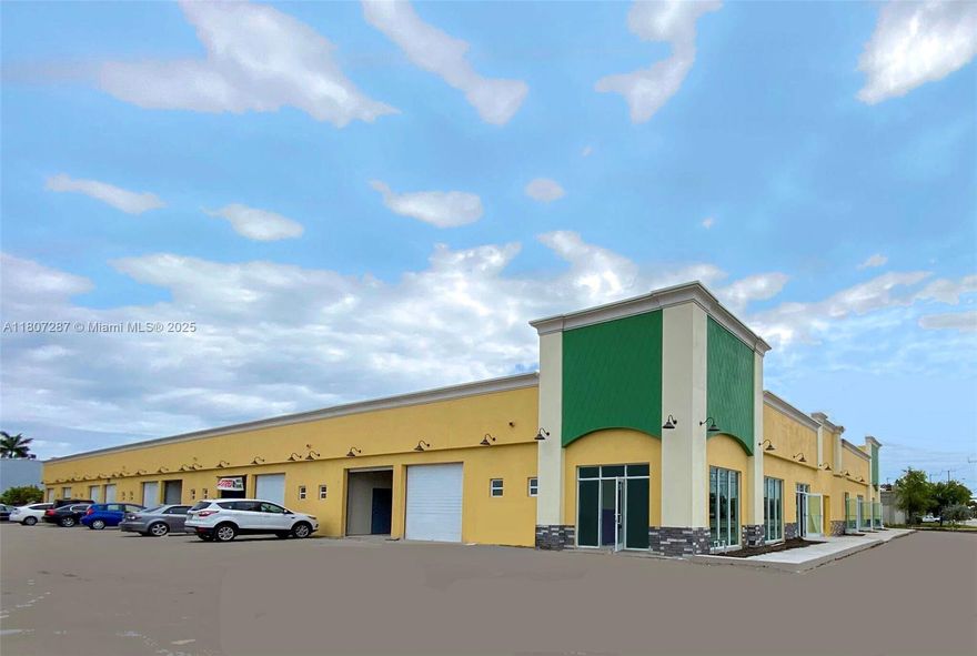 1,500 SF Industrial Space. Beautifully rehabbed property. Overhead doors, ample parking and great visibility. Near to I95 and the Florida Turnpike.
