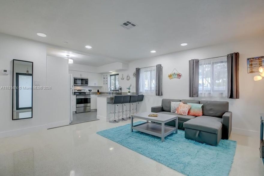 Immaculately renovated, 2/2 (1100 SQ FT) in the heart of River Oaks. Full kitchen, washer and dryer, newer appliances and parking for 2 cars. The home sits across the street from FT Lauderdale's biggest Marina. The property also has a large vacant, adjacent lot accommodating a 30-40' boat or RV. Yard maintenance is included. It is centrally located East, off I-95, about 10 mins from Downtown Ft. Lauderdale. Available Furnished or unfurnished.