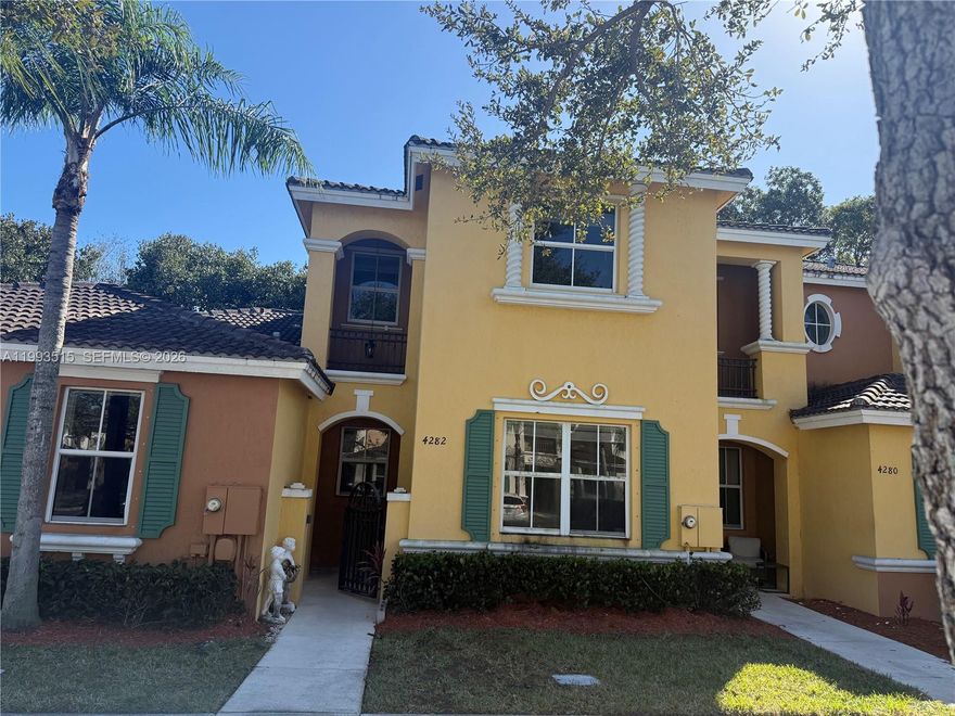 Welcome to this well-maintained 3 bed/2.5 bath home located in the highly sought after gated community of Marbella Bay. Built in 2006, this spacious residence offers 1,584 sq ft of living area and is filled with natural light throughout. Conveniently situated near shopping centers, charter schools, and with easy access to the Florida Turnpike, this property combines comfort, style, and accessibility in a prime location. ATTENTION REALTORS; Seller will contribute toward buyer’s closing costs, making this an excellent opportunity for added savings.