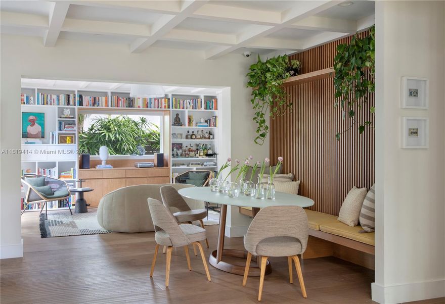 Stunning & ultra-private, walled North Grove home. Designer renovation with top-of-the-line fixtures & finishes throughout. Light-filled living spaces feature wood floors, custom millwork/ built-ins, and walls of glass overlooking the lush foliage that surrounds the home. Open kitchen with large island and adjacent breakfast area.

The expansive master suite features a sitting area, a large walk-in closet & sleek bath. Enjoy outdoor living & entertaining on the oak canopied wood deck. Located at one of the highest elevations in Miami (not in a flood zone), yet close to the Grove’s boutiques, cafes, bay-front park & marinas. Minutes to Downtown/Brickell, MIA Airpot & the Beaches.