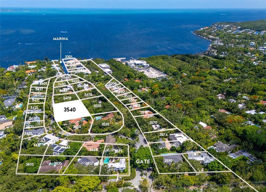 Classic Coconut Grove estate offering prestige, security, and a coveted address in The Moorings. Twenty-four-hour guard service with entry by resident consent only. Two lots totaling 25,241 square feet at sixteen-foot elevation, with access to a private residents’ marina offering direct bay access, and three neighborhood parks: Marina Park, Waterfront Park, and Children’s Park. Walk or bike to private schools, dining, shopping, and more.

A traditional Florida home held by the same family for fifty-four years. Custom-built mid-century residence with high ceilings and open-concept living and dining rooms, featuring a fireplace and opening to a covered screen patio that seamlessly integrates the pool and expansive lush yard. Spacious primary bedroom with his and hers walk-in closets and bathrooms. Three en suite bedrooms, eat-in kitchen with stainless steel counters, pantry, ample storage, laundry room, workshop, and two-car garage.

Build new or restore. This is an unmatched opportunity combining privacy and security, a central and walkable Coconut Grove location, and a rare double-lot size within one of the neighborhood’s most exclusive enclaves.
