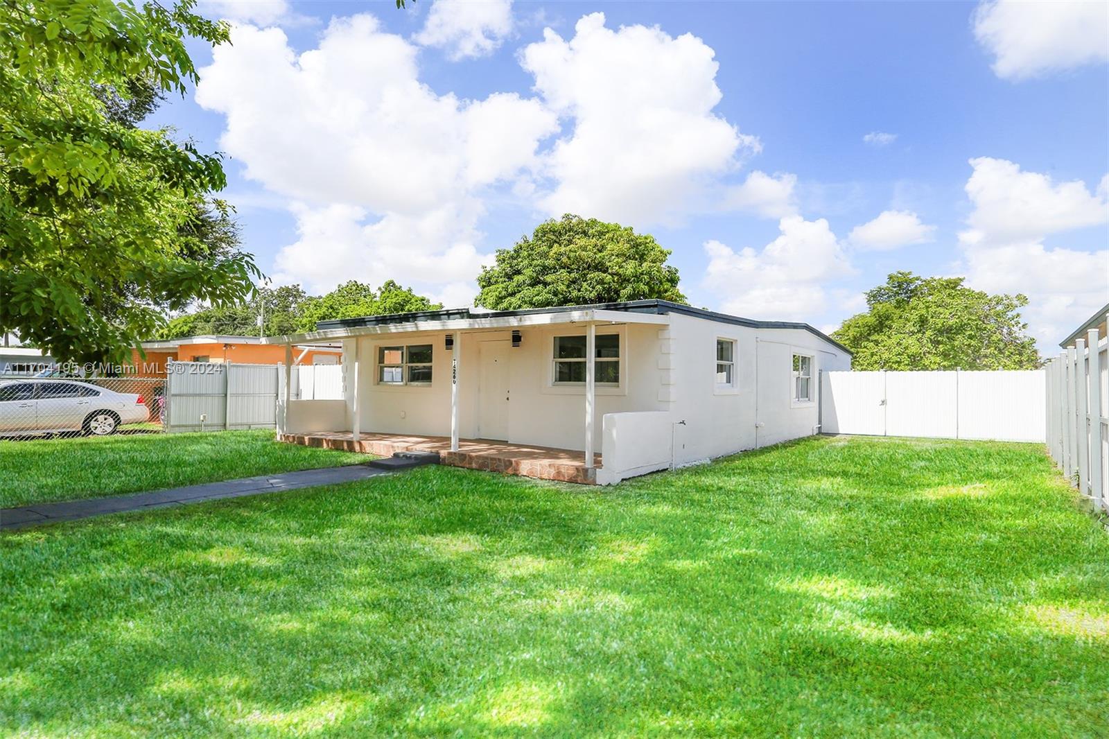 Beautifully updated 3 bed/1 bath - Open floor plan with modern kitchen with quartz countertop and Stainless steel appliances. Updated bathroom, New tile floorings with modern baseboards, New lighting, modern doors, new interior and exterior paint. Space on the side to park boat or RV. Nice concrete terrace and 6 ft dura fenced backyard for maximum privacy and security. Must see, Wont last!