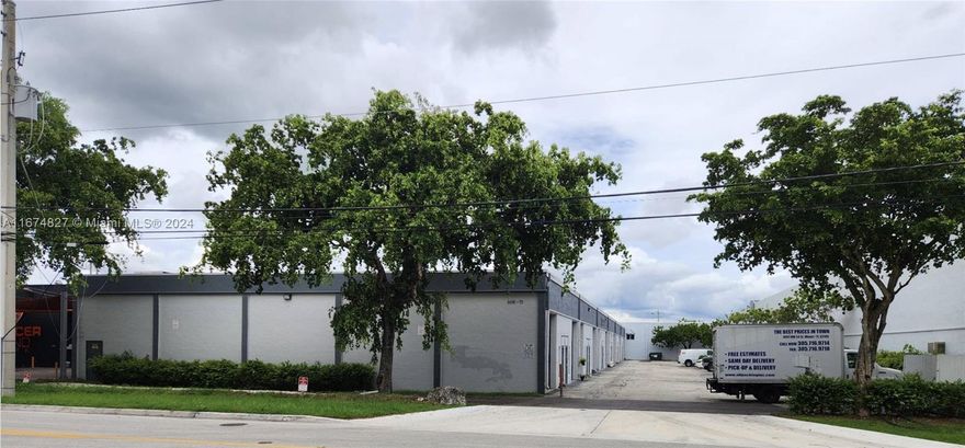 8051-8073 NW 54th Street. Unique asset in the heart of Downtown Doral’s Art & Entertainment District, a light industrial warehouse and flex space units boasting a desirable location in the well-connected Miami Airport industrial hub. 21,912 SF building in a 38,994 lot size (0.9 acre) in a favorable Zoning I. Property benefits from nearby SR 826/Palmetto (5 minutes away), SR 836/Dolphin (ten minutes away), Florida’s Turnpike and Miami International Airport (20 minutes away). Each of the 12 industrial unit features a drive-in bay, 18-foot clear heights, and +/- 1,800 square feet, some units include between 500-900 square feet of dedicated office space. Property is a great opportunity for an arrangement in which the owner occupies part or all the space for commercial and operating purpose.
