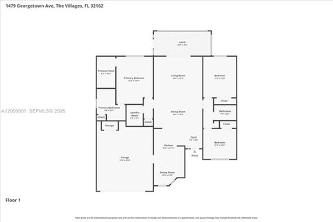 Tiny photo for 1479 Georgetown Ave, The Villages, FL 32162 (MLS # A12000001)