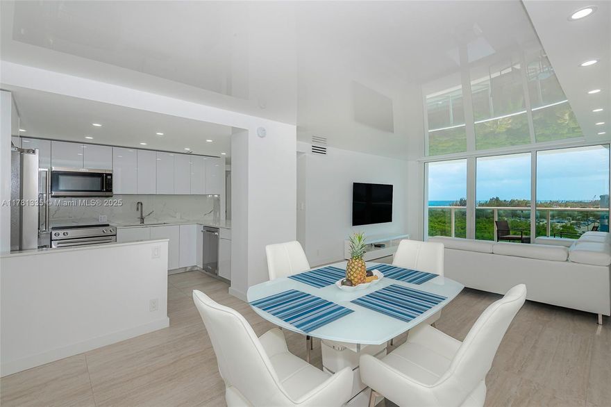 Completely remodeled 2/2 located in the iconic Arlen House East in Sunny Isles Beach. Move-in ready  with upgrades. Panoramic intracoastal, city views from the expansive private balcony.
Modern kitchen with quartz countertops, stainless steel appliances, and custom cabinetry. Floor-to-ceiling windows, Natural light, porcelain tile flooring throughout. The spacious primary suite includes an en-suite bathroom, bathtub , walk-in closet. The second bedroom is ideal for guests, a home office, or both. Furnished.
Resort-style building offers 24/7 concierge, valet, security, a heated pool, tennis courts, gym, sauna, on-site restaurant, and more. Just steps from the beach and minutes to Bal Harbour Shops and Aventura Mall.
Maintenance includes: A/C, internet, cable, water, and all amenities.