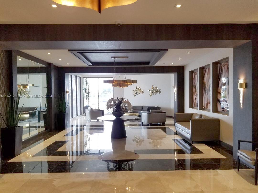 This remodeled unit is situated in the exclusive area of Aventura, Florida, near the golf course. The building and lobby, along with common areas, have all been recently updated. The unit features 2 bedrooms and 2 bathrooms. Waterview passed the 40 years inspection, pool is under construction, Parking space assigned plus valet for guest parking, there is a special assessment in the amount of $347/month until April 2033.