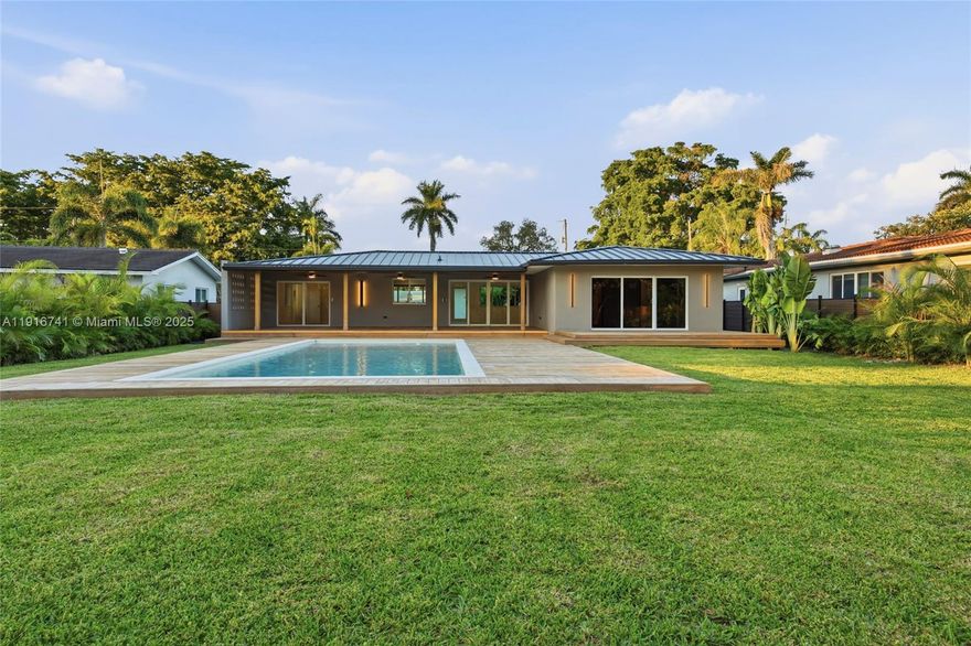 Discover refined tropical modern living in this exquisitely remodeled riverfront El Portal residence overlooking the picturesque Little River. Masterfully redesigned by Paola Rossi Design Studio, this 4bed/3bath home is filled with natural light that flows gracefully through every corner, highlighting the home’s elegant open layout, premium finishes, and meticulous craftsmanship where no detail was spared. Immersed in lush landscaping, the outdoor oasis offers an expansive deck, shimmering salted pool, and covered terrace ideal for dining and hosting gatherings with serene water views. With direct access to kayaking, paddleboarding, and nature, this property delivers a rare blend of luxury, tranquility, and investment potential in one of Miami’s most vibrant neighborhoods.