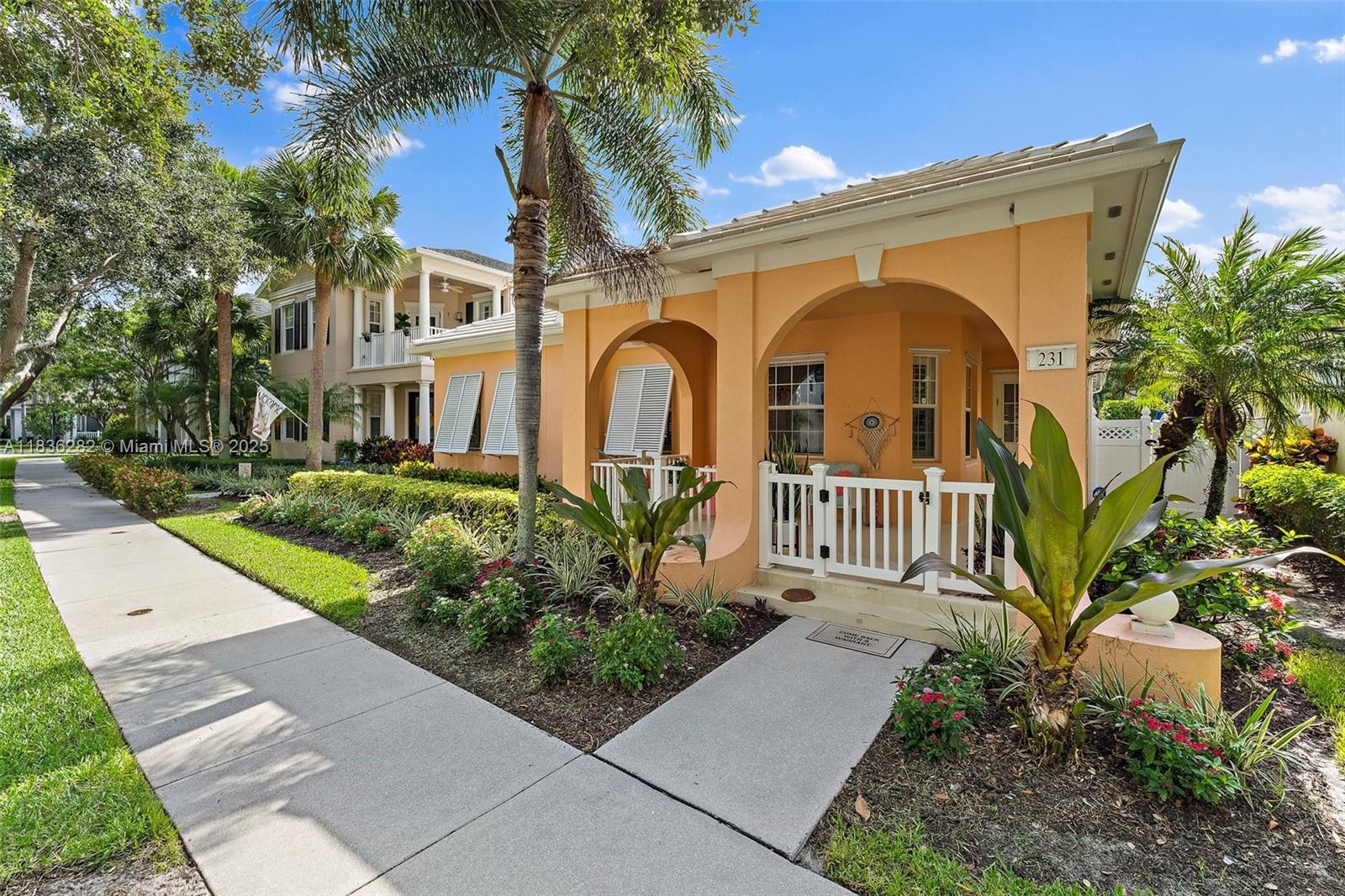 Set in the heart of Martinique at Abacoa, this single-story CBS home checks every Jupiter buyer box: private pool, split floor plan, updated systems, and close proximity to A-rated schools and community amenities. This 3 bedroom, 2 bath home blends style and substance with plantation shutters, crown molding, newer lighting, and a fully renovated kitchen with a sleek modern feel. You'll find updated floors throughout, engineered laminate in all bedrooms and tile in main areas, for a clean, cohesive finish. The spacious great room flows out to a covered lanai with summer kitchen and retractable awning, creating a backyard retreat complete with heated saltwater, tropical landscaping, and privacy to match the vibe.