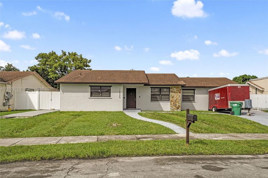 Exceptional income-producing property in Palmetto Estates! Single-family 5/3 divided into three independent living areas: left side 2/1 rented for $2,080/mo; center/main 1/1 with full kitchen, living & dining, patio (owner-occupied, estimated rent $2,000+); right side converted 2/1 efficiency rented for $1,500/mo. Additional paved RV/boat pad rented for $500/mo (RV not included). Potential income $6,000+/mo. NEW roof (2022) & NEW A/C (2024). Large fenced lot with multiple parking spaces and RV/boat room. Perfect for investors seeking instant cash flow or multi-generational living. Convenient to US-1, Turnpike, hospitals, schools & shopping. Buyer to verify permits & current use.