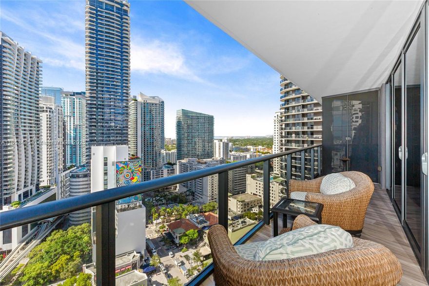 Live and play in the heart of Miami’s vibrant Brickell district at the luxurious SLS Lux Brickell. This bright and spacious 1-bedroom + den, 2-bath residence features a private elevator and foyer, high ceilings, porcelain floors, and stunning skyline and water views. The open-concept European kitchen offers top-of-the-line appliances and sleek cabinetry, complemented by modern bathrooms and a walk-in closet. Enjoy the convenience of in-unit washer and dryer and generous storage throughout.
SLS Lux offers resort-style amenities, including rooftop pools, Spa, a state-of-the-art fitness center, and a tennis court. Located directly across from Brickell City Centre, you’re just steps from world-class shopping, dining, nightlife, and public transportation.