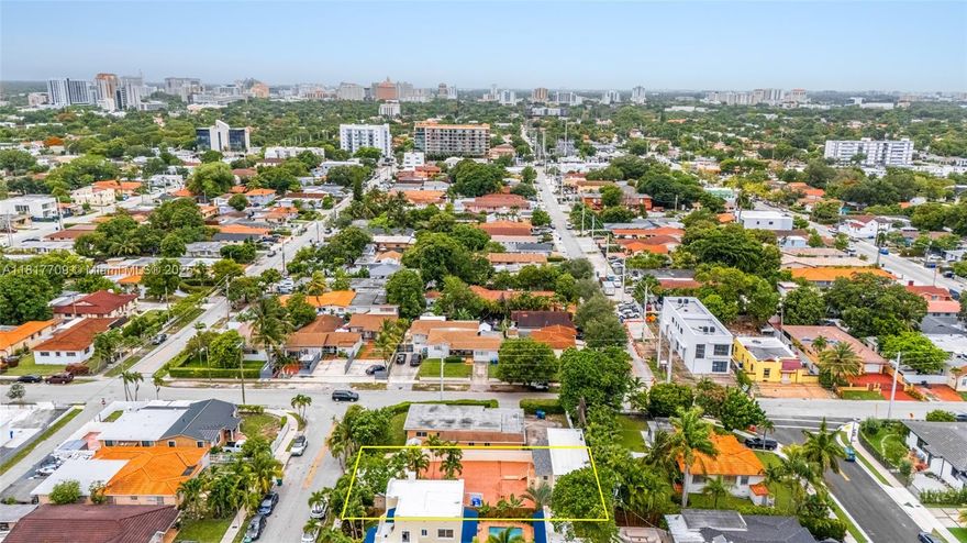 Triplex in the Silver Bluff / Shenandoah area just minutes to Brickell , Coral Gables and Coconut Grove makes this the ideal building to live almost rent free and collect on the other unit or purely income producing and rent all three units out . Large lot with private entrance and with plenty of parking spaces for tenants as well as street parking . Property consist of 2 large  2 bedroom 2 bath with one of them being completely remodeled and the downstairs unit gutted and needs to be completely redone . A large 1 bedroom 1 bath detached unit sits at the entrance and can collect over $2000 a month easily. New roofer with less than 5 years old ,  Property is vacant and easy to show with notice . Call L/A for more details