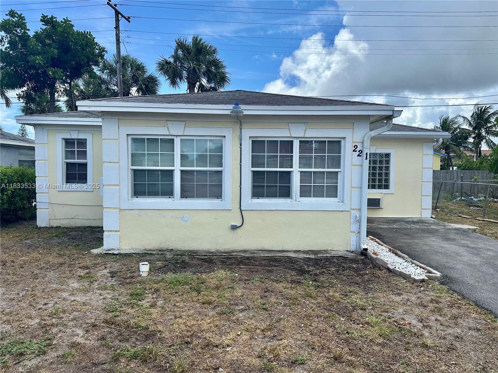 This unique single-family home offers the perfect blend of convenience and charm. Featuring a sturdy CBS construction, the single-level floor plan includes 2 bedrooms, an additional versatile room for a den or third bedroom, and plenty of living space. The property boasts a large front yard and no HOA. Ideally located just minutes from the beach, parks, shopping, and within walking distance to the Municipal Complex and Utilities District, it’s perfect for those seeking accessibility and comfort.