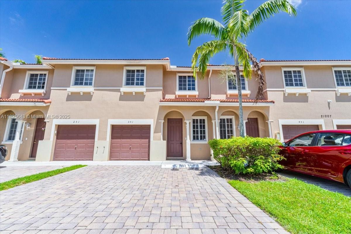 Spacious 4/3 townhome in gated Majorca Isles, 1 bed & full bath on first floor! Open layout with formal living & dining, kitchen with SS appliances, washer/dryer included. Large master suite with double vanity, soaking tub, shower & walk-in closet. 1-car garage + 2-car driveway. Low HOA includes exterior insurance & roof! Amenities: pool, playground, clubhouse. No rental restrictions – rent from day 1! Just minutes from Turnpike & Hard Rock Stadium. Easy to show, book your tour today.