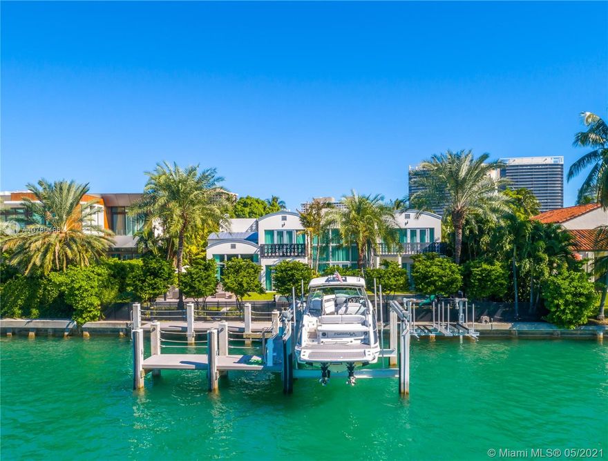 Unique contemporary waterfront home located in at the prestigious Bal Harbour Village with only 31 Homes.The nine-bedroom, 10.5-bathroom mansion inside the  upscale gated community.Situated on 21,225 square feet, the home boasts 100 feet of water frontage w/boat lift & dock.
This stunning home is furnished & appointed w/the finest amenities. Built w/solid concrete & impact glass thru-out. Also features a "Smart system," 3 car garage, rooftop observation deck, infinity pool, triple staircases, high ceilings, gourmet kitchen w/double appliances,outdoor terraces off every room w/sweeping water views. 
Architecturally distinctive on exclusive 24 hrs PRIVATE gated community. Easy Ocean access with no fixed bridges. Real Sellers.