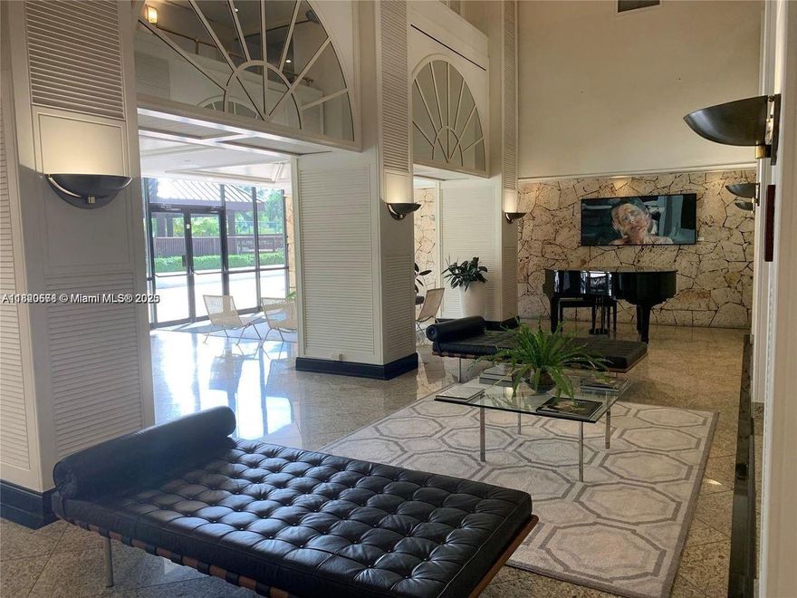 Amazing water Views in this 2/2 Apt, split floor plan, huge closets, tile floors and Washer/dryer inside. Condo offers amenities with heated pool, tennis courts, spa, gym, valet, doormen, convenience shop and more. Minutes to the beach, main shopping and highway. This unit is currently rented until Oct 9, 2025, $3150 a month. Condo is undergoing 40 yr recirtification and there is current assessments. See broker remarks for more info.