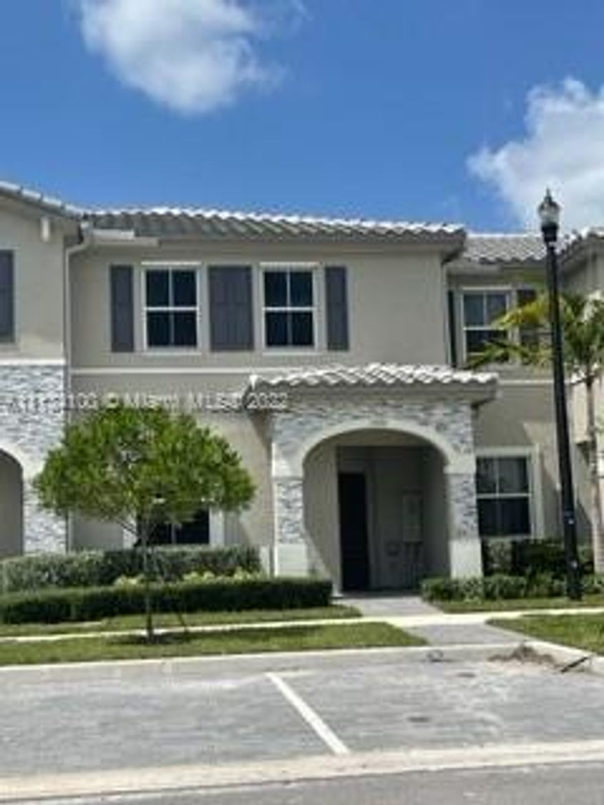 Lennar new townhome. 3 bedrooms, 2 1/2 bath, fenced in patio, tile first floor carpet on second. Tenant occupied until Aug. 2022. 24 hr advance, by appt. only. Show assist.