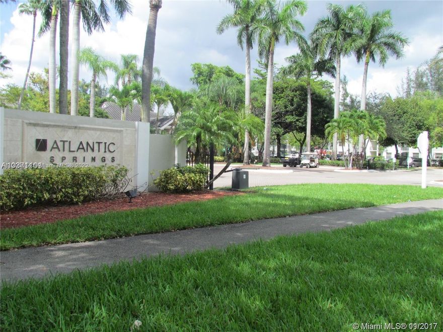 Immaculate and super spacious 2/2 condo unit in Atlantic Springs. Located in the heart of Coral Springs, close to shopping centers, restaurants, and major highways. This community offers a newly remodeled clubhouse with a fully-equipped fitness center, lounge and media center, business center, pool, whirlpool spa and deck, close to shopping centers, restaurants, and major highways & A+ Schools, 2 sparkling pools, a playground, and a Security patrol. PROFESSIONALLY MANAGED!! CREDIT SCORE 680+