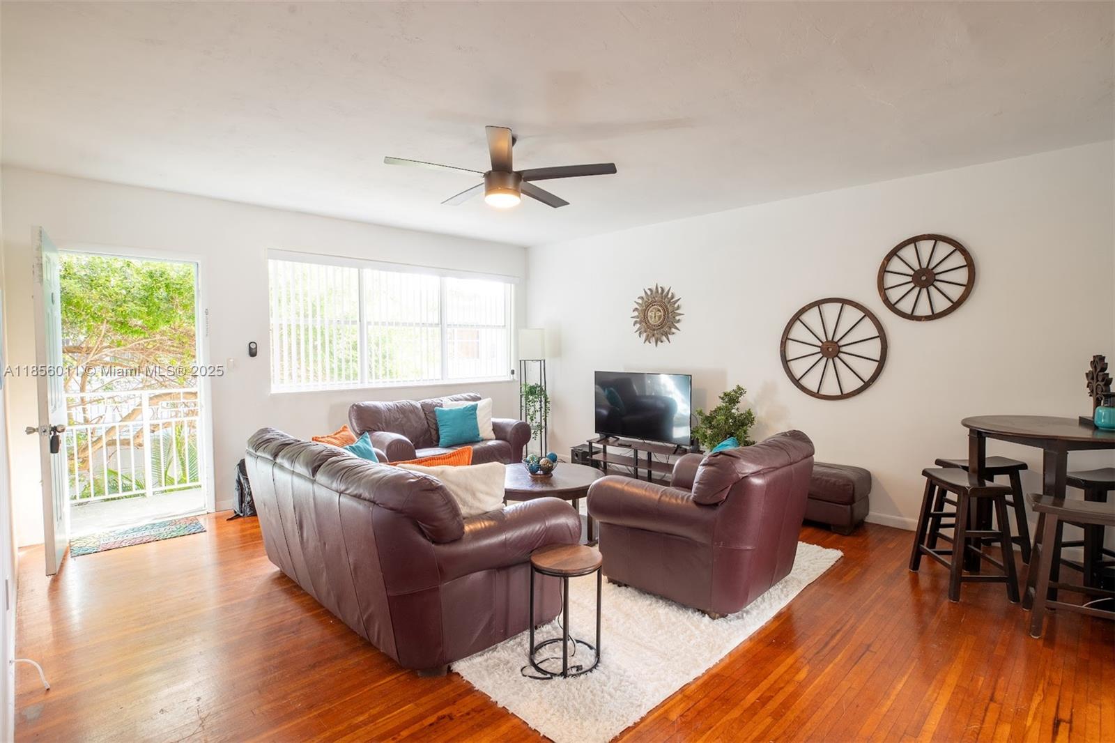 Welcome to this fully furnished 2 bedroom 1 bathroom condo conveniently located in Miami Beach in the beautiful neighborhood of Normandy Shores. Completely renovated kitchen with new appliances you will have spacious living areas and community amenities including a pool with a water view, grill/ picnic area, on-site laundry and parking. Condo has two large walk in closets giving you plenty of space for storage. Unit comes with two bikes for your convenience and use. Property available for short term (6 month minimum) or long term rental.