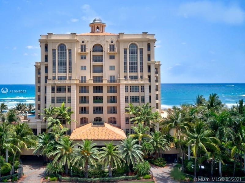Luxuria is one of Boca Raton’s most luxurious and exclusive oceanfront condo residences. This 4BR 4/1BA embodies the essence of luxury waterfront living. Full-service bldg with 1st-class concierge service, 5-star amenities including a resort-style pool, sundeck, cascading fountains, Mediterranean decor, magnificent fitness center, resistance swimming pool. Private elevator takes you to the foyer where elegance awaits with the highest quality finishes and appointments throughout. Bright/open floor plan from east to west, vaulted ceilings, state-of-the-art kitchen and spa-like baths, hurricane impact-resistant windows. Private balconies with outdoor kitchen and private jacuzzi plus a terrace. Enjoy relaxing and watching the sunset or sunrise over the sparkling waters of the Atlantic Ocean