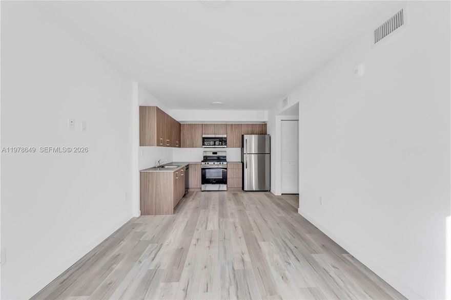 Welcome to Biscayne Palms - a new construction building. 2 bedroom/2 bathroom with dishwasher and washer/dryer in unit. Easy Application Process 600+ credit score, 2.5x income required. Easy to Show. New Community is securely gated and has EV Chargers. Unit includes 1 parking Space. This won't last. EASY TO SHOW  NO APPLICATION FEES  FAST APPROVAL