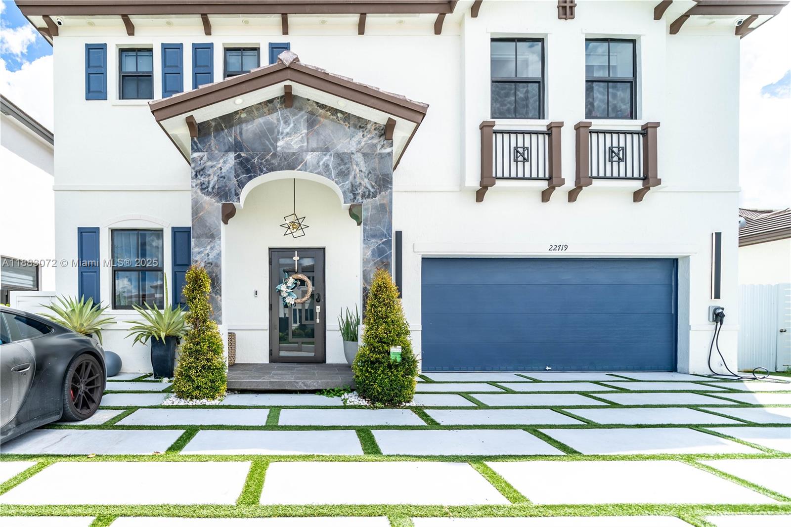 Step into modern elegance with this stunning 4-bed, 2.5-bath residence designed with luxury finishes throughout. The first floor boasts sleek modern ceramic flooring, complemented by contemporary glass staircases that elevate the home’s sophisticated style. Enjoy family nights in your very own private home theater and relax in the backyard oasis with a sparkling private pool-perfect for entertaining or unwinding. The entrance showcases modern large concrete pavers, giving this home unmatched curb appeal.
This property is fully fenced, and best of all—NO HOA!
Every detail was carefully crafted to combine comfort, style, offering you the lifestyle you deserve. Located in one of Florida’s most desirable communities, this home is more than just a place to live—it’s a way of life.