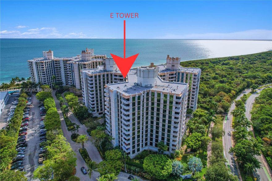 Enjoy island living at its finest in this residence at The Towers of Key Biscayne. This spacious unit offers an excellent opportunity to own in one of Key Biscayne's most desirable oceanfront communities. Featuring 2 bedrooms, 2 bathrooms, an open layout, and abundant natural light, the apartment is ideal as a primary residence, vacation home, or investment property. The Towers is a distinguished full-service beachfront residence, offering an elevated resort-style lifestyle. Amenities include 24-hour security, concierge services, an on-site beauty salon, fitness center, pool, tennis courts, and direct beach access with dedicated chair service. Short-term rental of a minimum of 3 months is allowed once a year.