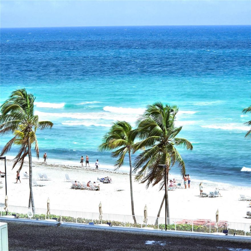 Experience beachfront living in this spacious corner 2-bedroom, 2-bath + den residence located directly on the ocean in Hollywood Beach. Offering 1,400 sq ft, this is one of the largest floor plans in the building, featuring a flexible den that can be used as a third bedroom or home office. The layout offers a bright and open living/dining area with access to a private balcony where you can enjoy ocean views and refreshing ocean breezes.

Full-service oceanfront building with resort-style amenities including 2 swimming pools, beach service, restaurant, 2 fitness centers, social hall, billiards room, card rooms, library, business center, beauty salon, and valet service.

Enjoy the ultimate South Florida lifestyle just minutes from Hollywood Beach Broadwalk, dining, shopping, airports, and major highways. Ideal as a primary residence, vacation home, or investment opportunity. Live where others vacation and wake up to the sound of the ocean every day.
Vacant and easy to show. All Amenities, Cable Tv, Elevator, Internet/WiFi, Landscaping/Lawn Maintenance, Manager, Parking, Pool Service, Security, Sewer, Trash Removal, Water