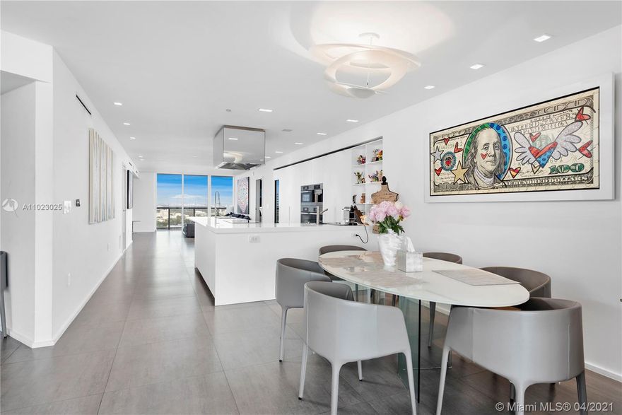 Introducing fabulous residence at the Icon South Beach. A true must see. Fully renovated and tastefully decorated combined unit(2403-2404)with spacious 4 Beds 4,5 Baths. This rare combination offers the largest floor plan in the building. Flow-through design with modern sleek open kitchen, dining area and two living areas, one with views of gorgeous Fisher Island, Brickell skyline views and the other one with urban views of Miami Beach. 2 large&perfect for entertaining balconies. Renovated building, services include complimentary valet for all guests & residents, lobby attendant, full service gym & spa with personal trainers on site, lap pool, main pool, restaurant, massage room & more. South of 5th neighborhood giving residents direct access to the legendary restaurants in the area.