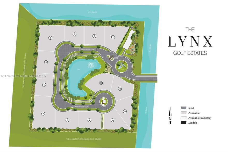 PBC TOP GOLF COURSE SUBDIVISION ENCLAVE Of SFR LUX LOTS. FLEX BTR-BTS.The sale is for 6 lots out of it, inclusive of architectural and other plans. The project is an enclave inside a top public golf course at the heart of Palm Beach County, FL. At a great value, considering what's offered and designed: Ample true modern homes project one of its kind in Palm Beach County, on an intimate secluded setting with no adjacent neighbors nor back-to-back or front lots, with its own interior lake, panoramic views of the golf course and of the natural surroundings. With an impressive modern guard house, entrance features, landscaping, brick paver roads and a private bridge entrance over a long canal, etc. All underground utility works, roads- curbs, bridge, earthworks, plans & permits completed, plus