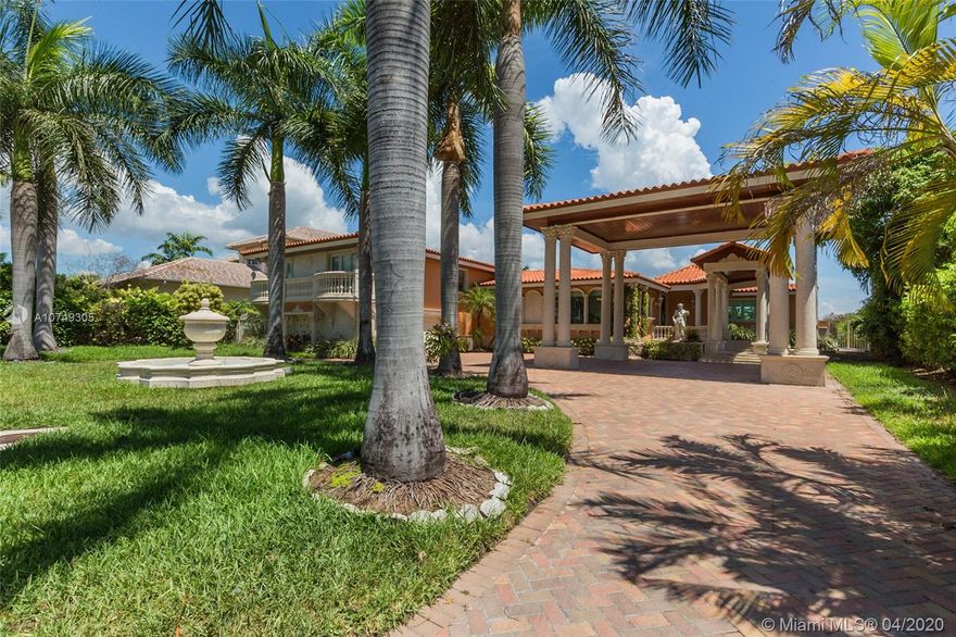 RARE OPPORTUNITY TO LEASE THIS LUXURIOUS CUSTOM FIVE BEDROOM, 4.5 BATH, 100' WATERFRONT RESIDENCE, NESTLED ON SECLUDED, PROTECTED ISLAND COVE WITH PRIVATE BOAT DOCK TO ACCOMODATE UP TO AN 80' YACHT AND . HOME FEATURES ELEGANT MARBLE FLOORS, BRIGHT SUNNY E XPOSURE, NEW STAINLESS-STEEL APPLIANCES, IMPACT GLASS WINDOWS, SPACIOUS PERGOLA WITH CIRCULAR DRIVEWAY FOR AMPLE GUEST PARKING AND CUSTOM FOUNTAINS WITH WATERFALL FEATURES. EXTREMELY SECURE SURFSIDE NEIGHBORHOOD ONLY 3 MINUTES TO BEACH AND SHOPPING. AVAILABLE SHORT TERM 3 MONTH MIN