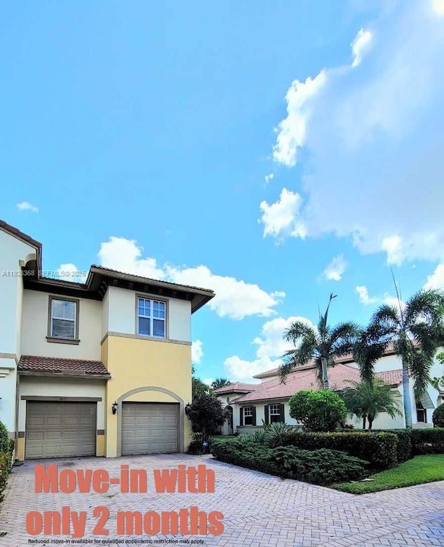 Absolutely beautiful corner townhouse in prestigious Heron Preserve! This spacious 3-bedroom, 2.5-bath home features a den and a 2-car garage. Enjoy upgrades including impact windows, granite countertops, 42” wood cabinets, tile flooring downstairs, and carpet upstairs. The oversized master suite boasts walk-in closets and an additional 11x12 retreat—perfect for a sitting area or home office. Upstairs den can serve as a media room or workspace. Move-in is easy: only 2 months required—first month’s rent and security deposit. Don’t miss this beautifully maintained home in a prime location!