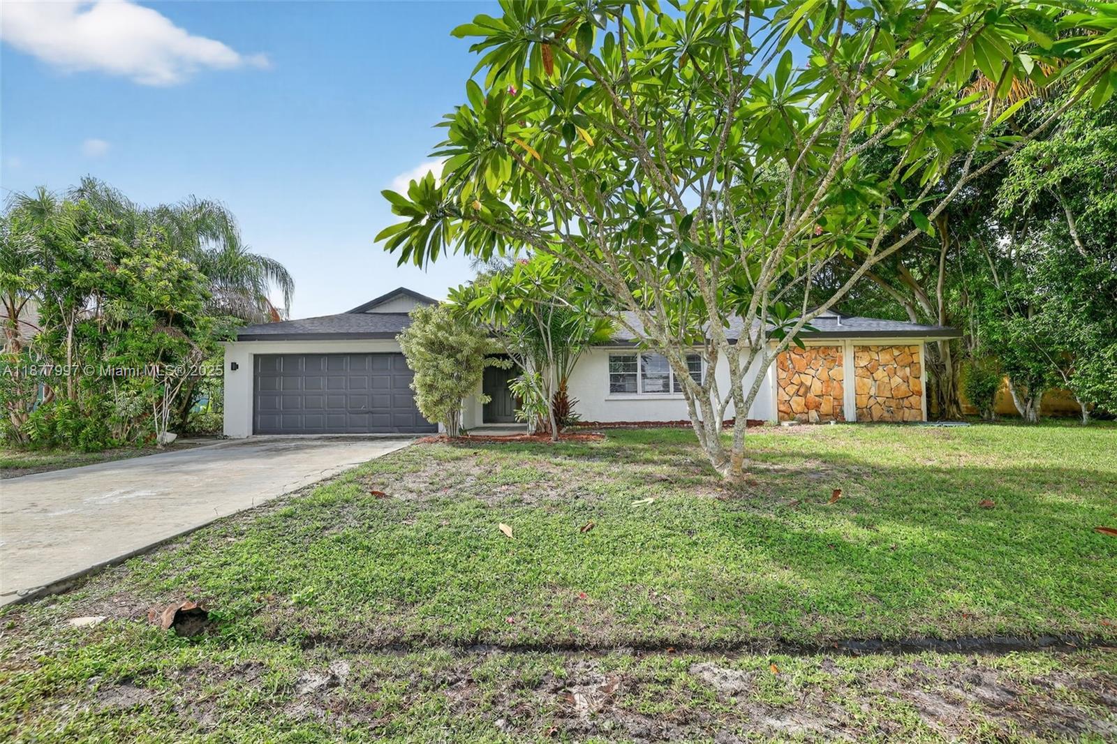 Priced to sell! This three bedroom/two bathroom singe family home has updated flooring, an updated master bathroom, roof 2022, kitchen appliances 2022 and freshly painted. Large fenced in back yard with a newly resurfaced pool, 2023 pool pump and a pool room. Two car garage, large paved front drive way, plenty of closet room through out the home, no septic tank/city water and sewer and a florida room are all pluses to the home.