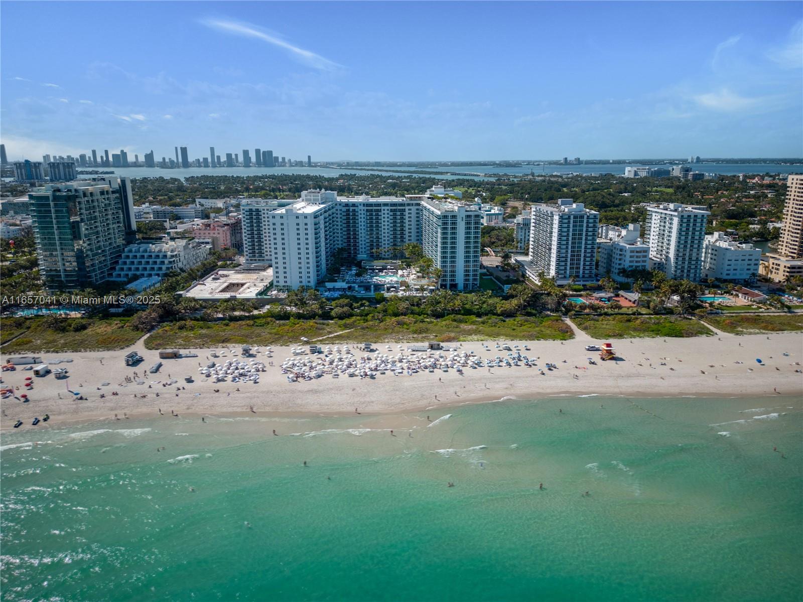 OCEAN FRONT, FULLY RENOVATED BUILDING offers fully-staffed amenities that include: 3 oceanfront resort-type swimming pools & expansive lounging areas, 600 linear FT of beachfront, world-class gym/spa, 24-hour security, & valet parking for all residents. The Roney Palace shares amenities with the exclusive 5 stars 1 Hotel South Beach. PH22 with 10-ft ceilings and an the balcony is nearly three times larger than usual balconies in the building, offering panoramic bay and Miami skyline views. The newly renovated lobby, valet parking, hallways, new elevators. Rental policy min 30 days. MAINT. FEE INCLUDES A/C, Cable TV, Common Area, Hot Water, Insurance, Internet/WiFi, On-Site Manager, Pest Control, Sewer, Trash Removal, valet parking, and 24-hr security. Recertification done.