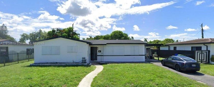 Home in Miami Gardens. This excellent single-family home boasts three spacious bedrooms, perfect for a growing family. Spacious 3/2 completely remodeled, renovated Kitchen and Baths, brand-new appliances, and a large yard. The flooring throughout the house adds a touch of elegance and is easy to maintain. The open floor plan allows for seamless entertaining and plenty of natural light. Step outside to your own private oasis with a tranquil atmosphere. Located in the heart of Miami Gardens, this home offers convenience and comfort in a vibrant community.