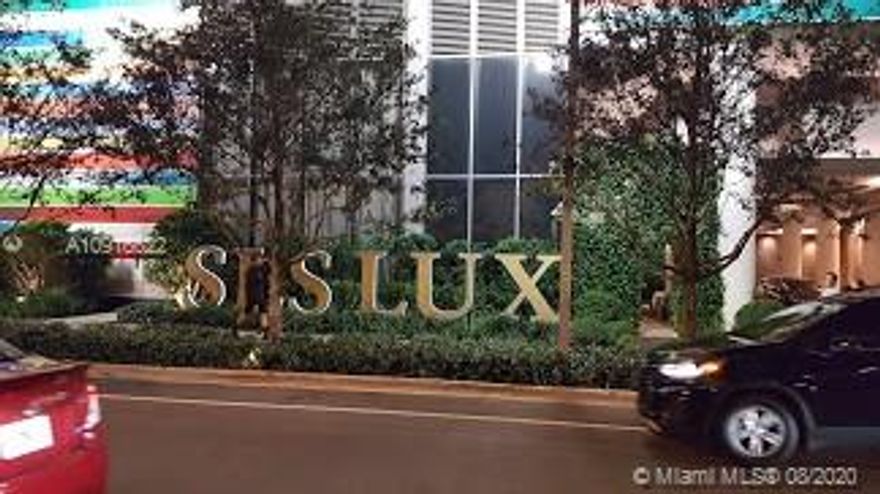 Bring your pickiest tenants to this fantastic 3 bedroom, 4 baths at exclusive SLS LUX with private elevator access. Wooden floors, gourmet kitchen, perfect to entertain your guests.  Enjoy the view from your wrap around balcony. Easy to show. Amenities including; fitness center, basketball court, tennis court, kids playground, pool, spa, bars and restaurants. **Renters Insurance required**