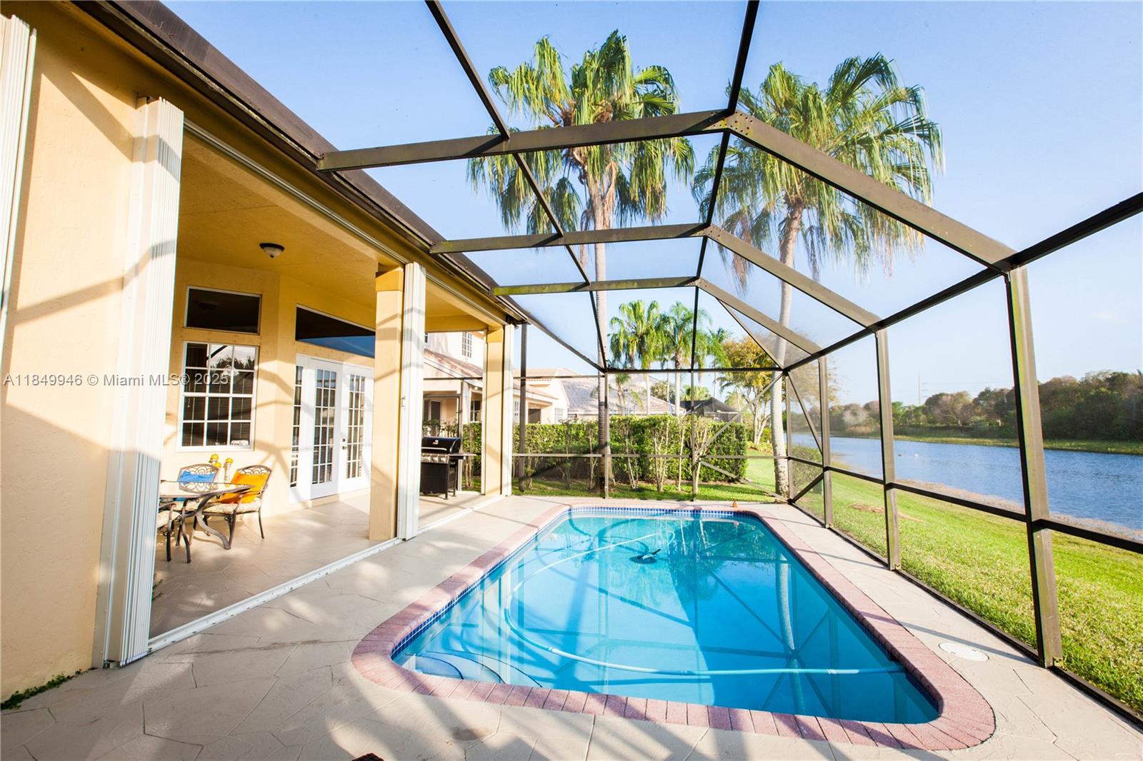 Stunning & spotless 1 story home in exclusive Weston Hills country Club, gated community. A+ schools. Shows like a model!! Very spacious & neutral 4be+ office. Impressive pool & lake view. Crown moldings, high hats, high ceilings, French doors, ceramic floors throughout main areas & wood floors on all rooms. Upgraded open kitchen, cabinets with granite countertops & backsplash. Stainless steel appliances. Master bedroom with great view and with sitting area and walk in closet, granite shower, cul- de-sac. INCLUDED: yard+pool maintain+pest control for a value of $360 per month. Cabana room with own bathroom and direct access to the pool. Accordion hurricane shutters. Annual payment is preferred. App-ShowingTime; Tenant will let you in. Personal interview required.