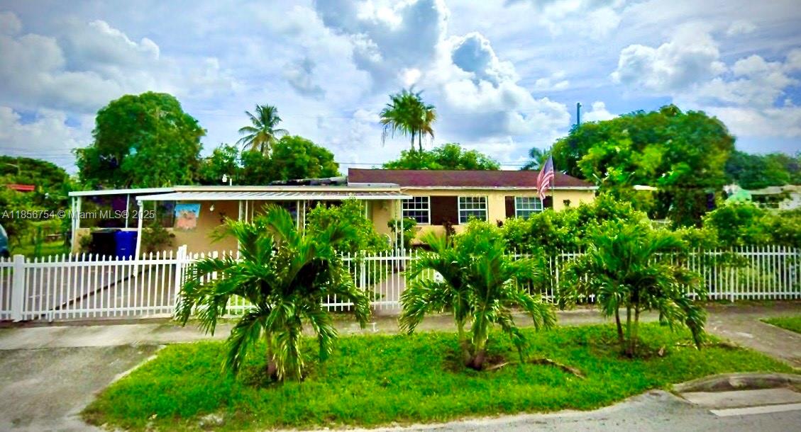 Unlock the potential of this rare oversized corner lot—more than 10,000 sq. ft.—featuring a private pool for year-round outdoor enjoyment. Perfectly situated just off 6th Court between Miami Gardens Drive and 163rd Street, this 3-bedroom, 2-bath home offers central access to houses of worship, schools, shopping, and dining. Quick connections to I-95, the 826 Palmetto, and the Florida Turnpike, put all of South Florida within easy reach.
This property is ready for your vision—whether you’re planning a stylish renovation or a complete transformation.
Highlights include a spacious master suite with private bath and a sought-after neighborhood setting. With no HOA, you’ll enjoy added flexibility for your future plans.
Sold as-is. Bring your creativity, and imagination.
