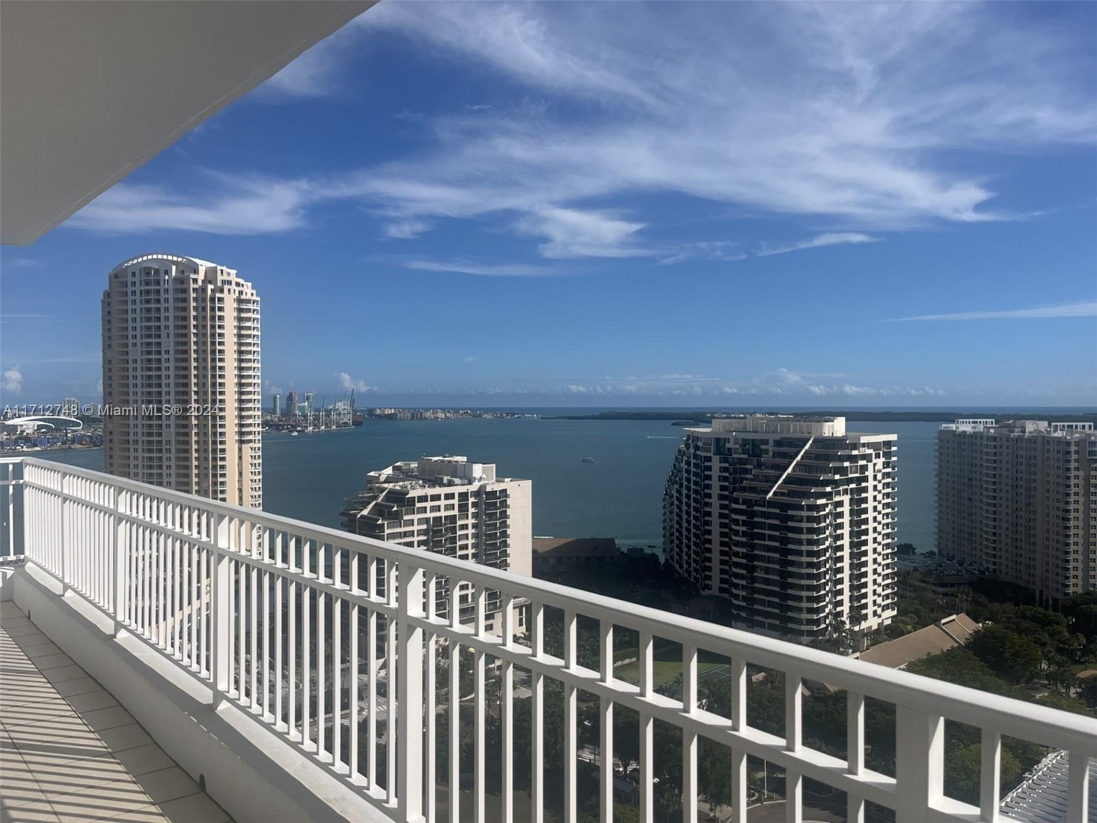 Rental Property at 801 Brickell Key Blvd 2509, Miami, Broward County, Florida - Bedrooms: 3 
Bathrooms: 3  - $7,000 MO.