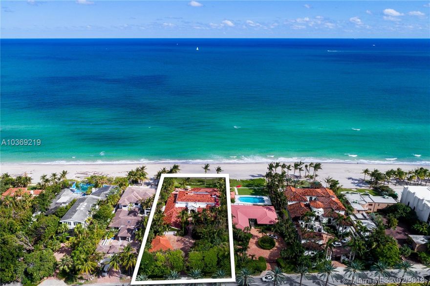 DRAMATICALLY REDUCED! Live on a beachfront paradise in this beautiful oceanfront property in Golden Beach offering unparalleled ocean views. Enter through Fernando Wong designed lushly landscaped garden/koi pond directing you to a dramatic entry where breathtaking ocean views can be seen from nearly every space. Offering 5BR/6+3BA, situated on expansive 31,500 SF lot feat. 6 car a/c garage, catering kitchen, outdoor entertainment cabana w/ BBQ, library, 3,500 SF art gallery w/ waterfall fountain on a marble infinity edge base & 2ND art gallery. 649 Ocean Blvd (Adj. property) can be purchased for $10.6M. 649 Ocean Blvd features 3,779 SF, 4BR/5+1BA, oceanfront pool, 100’ of oceanfront on a 30,000 SF lot. Both can be purchased for a total of $21.2M equaling 200FT of beachfront on 61,500 SF.