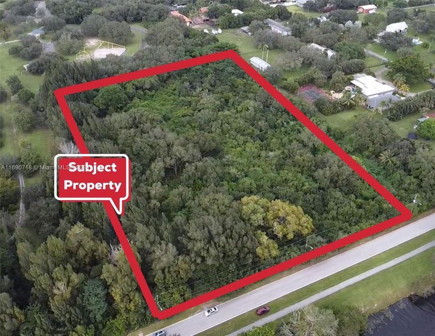 A premier 5-acre (217,758 SF) development opportunity in Davie, Florida. Located directly on Griffin Road between Nob Hill Rd and Pine Island Rd, this versatile parcel is minutes from I-595 and I-75, with easy access to nearby retail, dining, and entertainment. Davie, known for its rapid growth and international appeal, offers an ideal setting for diverse development options. 

Zoned A-1, the property allows for single-family homes and agricultural uses, giving developers flexibility for residential and rural-style projects. Potential includes creating four to five 1-acre luxury estates or a dream family compound, with ample space for equestrian activities, farming, or a custom residential enclave. This is a rare chance to develop in one of South Florida's fastest-growing markets.