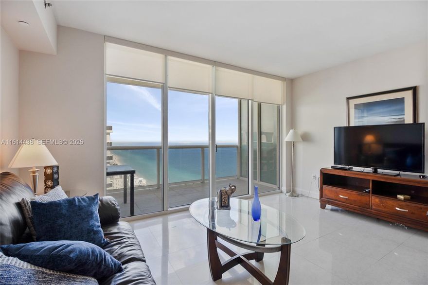 Experience luxury in this spectacular studio plus den, converted into a one-bedroom, model G with NE exposure. Enjoy breathtaking ocean and Intracoastal views. The European-style kitchen features kitchen-aid appliances. Amenities include a full-time concierge, 24-hour valet and security, three heated pools, a state-of-the-art fitness center, a 5,000 sq. ft. spa, and a poolside bar. Flexible rental policy allows 30-day rentals up to 12 times per year. This is coastal living at its finest. "Available now."
