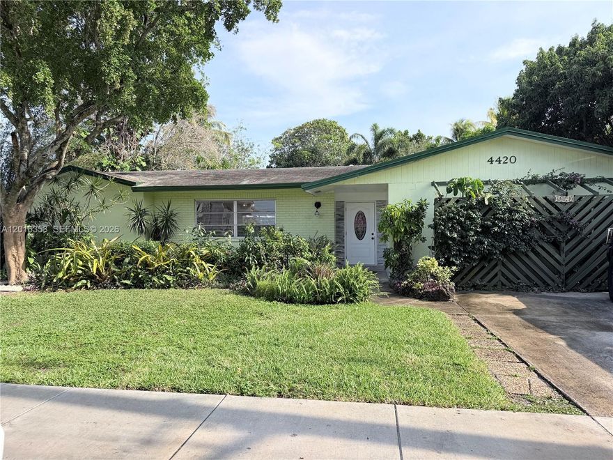 Welcome to a one of a kind tropical sanctuary in the heart of Lauderhill. Large well maintained home great for your growing family! Walking distance to elementary and middle school. Beautifully updated kitchen with granite countertops, stainless steel appliances, and white shaker cabinets. Split floor plan with 3 generous size bedrooms and primary with ensuite bathroom, closet and dressing area. New HVAC, central air, tankless water heater, impact windows and older roof but ZERO leak issues. Home is freshly painted and attic installed with brand new insulation. Large entertainment room that can be converted back into a 2 car garage if desired. Good size laundry room with plenty of room for storage. Best of all, over 10,000 square feet lot with expansive, lush backyard. Large patio area for entertaining, orchid house and very mature fruit bearing trees - lychee, tamarind, carrie mango, star fruit, black sapote, soursop and Surinam cherry.

NO liens or violations. CLEAN TITLE! NO WHOLESALERS NO LOWBALL!!