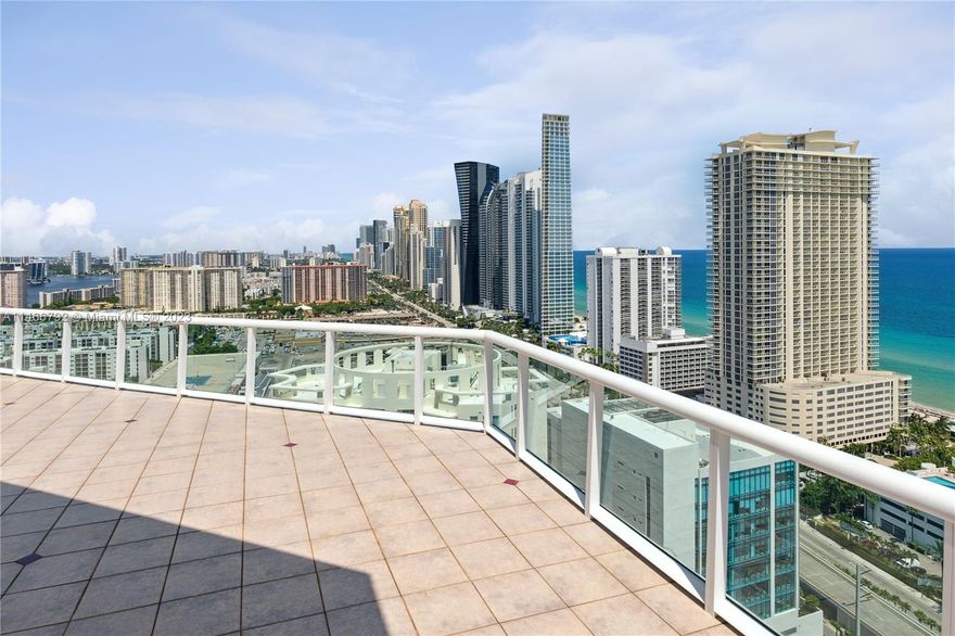 Unwind in opulence with this converted into 4BR/4.5 BA Oceanside sanctuary  Penthouse at Oceania IV, Sunny Isles Beach. Boasting 4120 SF of sheer luxury, it comes with high ceilings, Subzero and Wolf appliances, oversized terraces spread on two story floors, offering unobstructed  ocean and intracoastal views. On the inside white marble and beige hardwood floors grace every corner, while the spacious living, dining, and all bedrooms and bathrooms offer direct views of the water and Miami skyline. Private beach club and countless amenities are part of what this masterpiece unit has to offer .