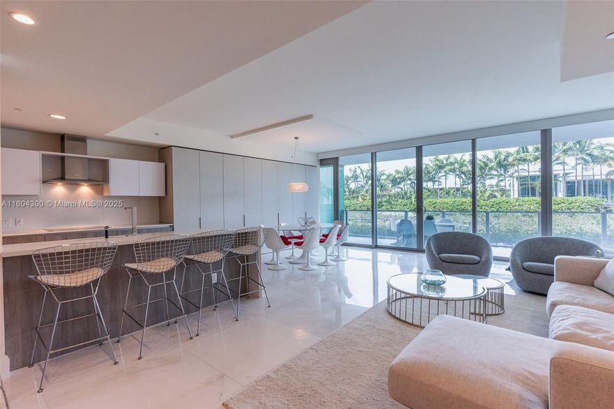 Exceptional opportunity to live in Oceana, the pinnacle of luxury and exclusivity in Key Biscayne! The unit spans 1,830 sq ft with an open floor plan 2-bedroom, 3.5-bathroom plus
den that can be used as a small bedroom or office. Conveniently located on an oceanfront property with a wide range of resort-style amenities, including beach service with chairs,
towels, and umbrellas, a beach entry pool with cabanas, a lap pool, a cutting-edge fitness center, tennis courts, a spa, a residents-only restaurant, a putting green, volleyball courts,
and more!