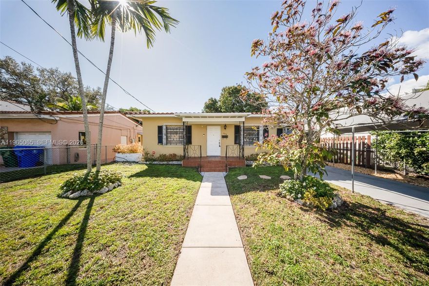 Charming single-family home ideally located just minutes from Coral Gables, offering convenient access to top
rated schools, dining, shopping, and major roadways. Situated in a rapidly growing neighborhood surrounded by
new residential and mixed-use developments, this property presents strong appreciation and investment potential.
The home sits on a generous 6,000 SF lot and features 3 bedrooms and 2 full bathrooms with a functional layout and abundant natural light. The residence offers 1,698 SF of living area per recent appraisal. Additionally, the property includes a legally permitted extra room, ideal for conversion into a private efficiency or in-law suite for rental income or guest accommodations. Centrally located near Miracle Mile, Downtown Coral Gables, Brickell, Miami International Airport, and major highways. Excellent opportunity for both end users and investors. Property sold AS IS